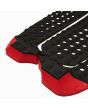Grip para tabla de surf Astrodeck Flat and Fast No Arch Negro - Tail Pad 3 piezas kicktail