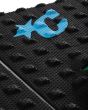 Grip para tablas de surf Creatures Mick Eugene Fanning Lite Small Wave Traction negro azul y verde Pad 3 piezas logo