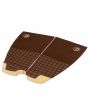 Grip para tabla de surf Deflow Traction Pad 2 piezas marrón posterior