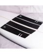 Grip frontal para tabla de surf Deflow Front Pad negro 4 piezas surfboard detalle