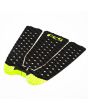 Grip para tablas de surf FCS Kolohe negro Pad 3 piezas lateral