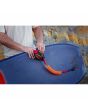 Tamega con Tabla de Bodyboard con Invento GT Biceps Leash 9mm Naranja-Rojo instalado plug