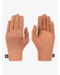 Guantes de invierno Roxy Tropical Snow Camel para mujer anverso y reverso