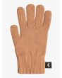Guantes de invierno Roxy Tropical Snow Camel para mujer frontal