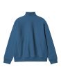 Sudadera con media cremallera Carhartt WIP Half Zip American Script Sweat Azul Sodalita para hombre posterior