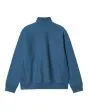 Sudadera con media cremallera Carhartt WIP Half Zip American Script Sweat Azul Sodalita para hombre posterior