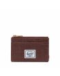 Tarjetero marrón jaspeado Herschel Oscar Cardholder Wallet con cremallera