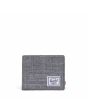 Cartera Herschel Roy Wallet Coin gris jaspeado cerrada 