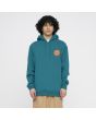 Hombre con sudadera de capucha Santa Cruz Classic Dot Chest Verdigris 