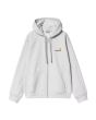 Sudadera Carhartt WIP Hooded American Script Jacket Ash Heather para hombre