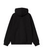 Sudadera con capucha y cremallera Carhartt WIP Hooded American Script Jacket Negra para hombre posterior