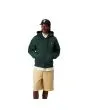 Hombre con Chaqueta tipo Sudadera Carhartt WIP Hooded American Script Jacket Verde Conífera bolsillos