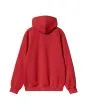 Sudadera con capucha Carhartt WIP Hooded Carhartt Sweatshirt color rojo cereza y azul espacial para hombre posterior