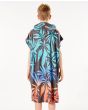 Niño con toalla de playa con capucha Rip Curl Hooded Print Towel Multicolor posterior