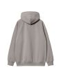Sudadera con capucha Carhartt WIP Hooded Yute Sweat Misty Grey para hombre posterior