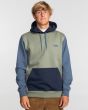 Hombre con Sudadera de capucha Billabong Arch Block Sage 