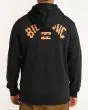 Hombre con sudadera de capucha Billabong Arch Wave negra posterior