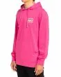 Hombre con sudadera de capucha Billabong Connection rosa fucsia lateral
