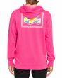 Hombre con sudadera de capucha Billabong Connection rosa fucsia posterior