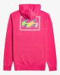 Sudadera con capucha Billabong Connection rosa fucsia para hombre posterior
