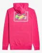 Sudadera con capucha Billabong Connection rosa fucsia para hombre posterior