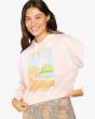 Mujer con Sudadera de capucha Billabong New Age Rosa gráfico