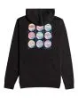 Sudadera con capucha Billabong Pop Surf Wax negra para hombre posterior
