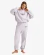 Mujer con Sudadera de capucha Billabong Stay 73 Kendall Lavanda ajuste oversize