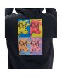 Hombre con sudadera de capucha DC Shoes Andy Warhol Cow negra estampado espalda