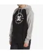 Hombre con sudadera de capucha DC Shoes DC Star Pilot negra y gris izquierda