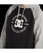 Hombre con sudadera de capucha DC Shoes DC Star Pilot negra y gris logo