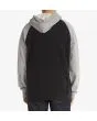 Hombre con sudadera de capucha DC Shoes DC Star Pilot negra y gris posterior