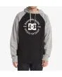 Hombre con sudadera de capucha DC Shoes DC Star Pilot negra y gris 
