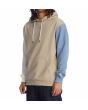 Hombre con sudadera de capucha DC Shoes Riot 2 beige lateral