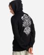 Hombre con Sudadera de capucha Element Bloom Negra espalda