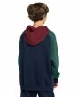 Niño con sudadera de capucha Element Cornell Script Azul Marino espalda
