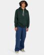 Hombre con sudadera de capucha Element Cornell Heavy Verde Oscuro frontal