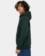 Hombre con sudadera de capucha Element Cornell Heavy Verde Oscuro lateral