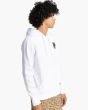 Hombre con sudadera de capucha Element Covered blanca Timber Collection lateral 