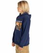 Niño con sudadera de capucha Element Dusk Boy azul marino lateral