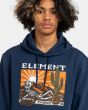 Hombre con sudadera de capucha Element Dusk azul marino gráfico