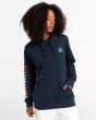 Mujer con Sudadera de capucha Element Kass Hood azul marino bolsillo 