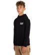 Niño con Sudadera de capucha Element Never Youth Negra lateral