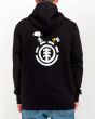 Hombre con hoodie Element Peanuts Slide en color negro