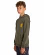 Niño con Sudadera de capucha Element Snake Youth Verde lateral