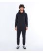Hombre con sudadera polar con capucha Hurley Acadia Heat negra frontal