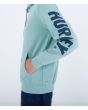 Hombre con sudadera polar con capucha Hurley Acadia Heat Verde serigrafía