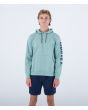 Hombre con sudadera polar con capucha Hurley Acadia Heat Verde