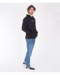 Hombre con Sudadera polar de capucha Hurley Bengal Fleece Negra bolsillo