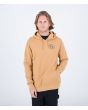 Hombre con sudadera de capucha polar Hurley Campin Marrón